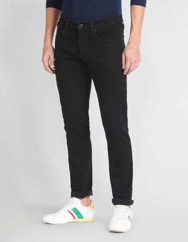 U.S. POLO ASSN. Men's Slim Jeans (UDJENO1255 Black