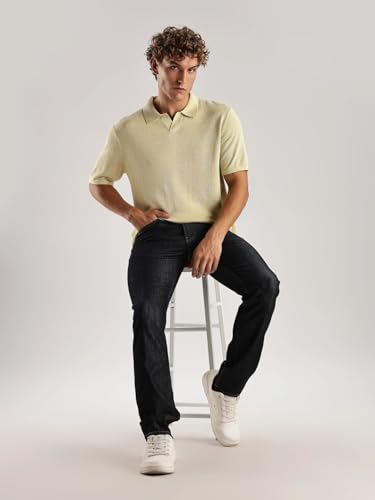 Rinse-Wash Slim Fit Mid Rise Jeans