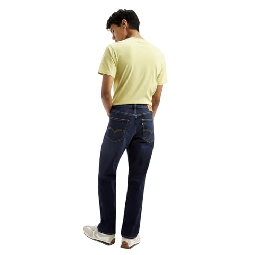 Levi's Men's 541 Navy Blue Tapered Fit Mid Rise Jeans