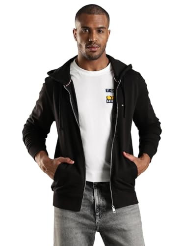 Tommy Hilfiger Men's A-Line Coat (S26HMHK014_Black_XS)