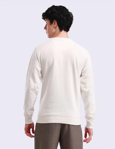 Crew Neck Brand Print Sweatshirt