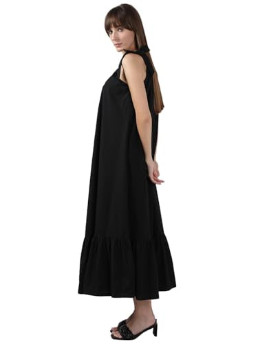 VERO MODA Women's A-Line Black Dress