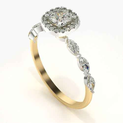 VALANOVA Hallmarked 18K Gold & Certified Lab Grown Diamond 0.93cts | Ring For Women's/Girls | Stylish & Elegant | VGR0464U | Ring Size: 9