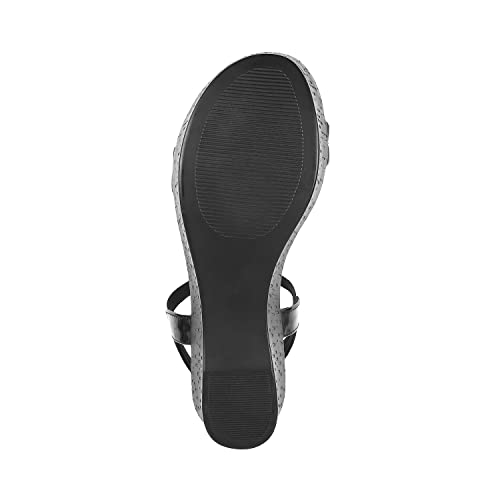 Mochi Womens Synthetic Black Sandals (Size (3 UK (36 EU))