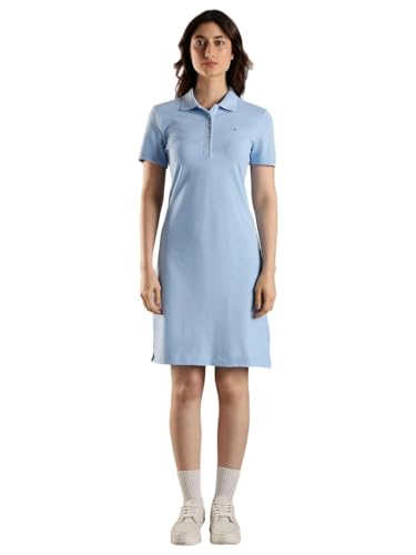 Cotton Polo Collar T-Shirt Dress
