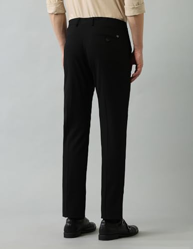 Arrow AutoFlex Regular Fit Trousers_ARAJTR2151_38 Black
