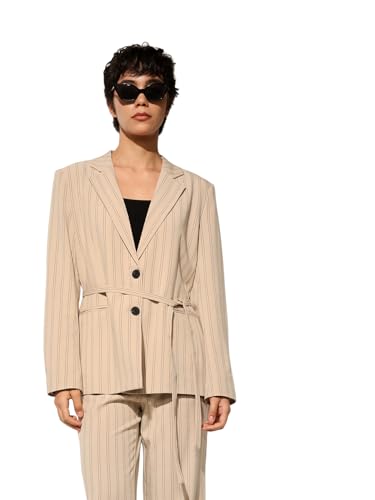 ONLY Women's Tailored Fit Beige Blazer