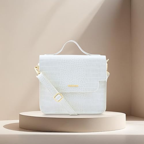 Fastrack Compact Satchel for Women | Faux-Leather Women's Handbags | Satchel for Casual Carry