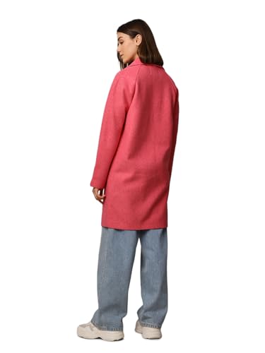 ONLY Women's Loose Fit Pink Coat