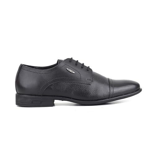 Red Chief Low Ankle Formal Derby Shoes for Men | Black UK08