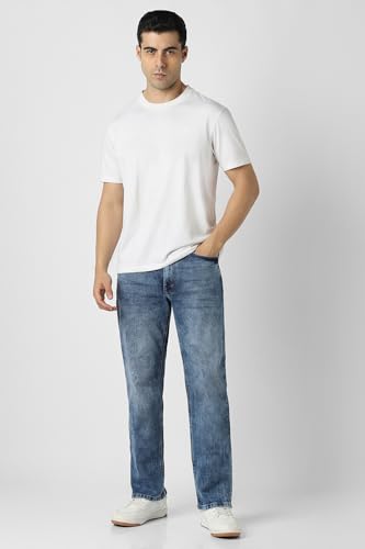 Van Heusen Men's Regular Jeans (VXDNCRTFK93349_Blue
