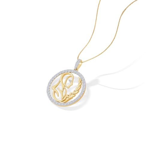 P.N.Gagdil Jewellers 18 Karat Yellow Gold & Diamond Certified Gold Zodiac Pendant For Women DPNZ020 FG/VVS