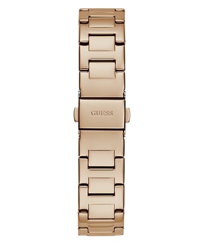 GUESS Women Rose Gold Square Stainless Steel Dial Analog Watch- GW0615L3