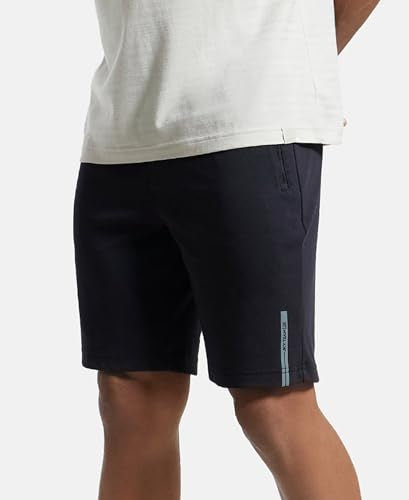 Jockey Men's Straight Fit Shorts (AM14_Black_XX-Large)