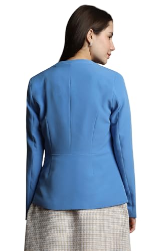 Allen Solly Women's Blazer (AHBZWRGFP94417_Blue_M