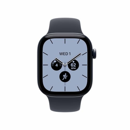Apple Watch Series 12 GPS + Cellular 42mm Smartwatch | Night Blue Ceramic Case, Navy Blue Sport Band - M/L. Health + Fitness + Sleep Tracking, Heart Rate, Safety