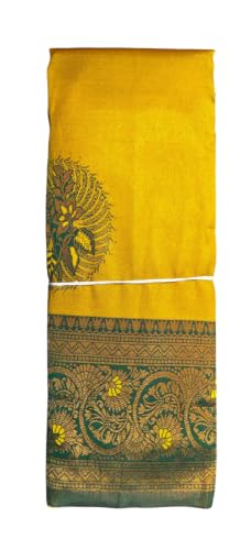 SREE KUMARAN Women's Kanchipuram Kubera Silk Pure Pattu Sarees With Blouse