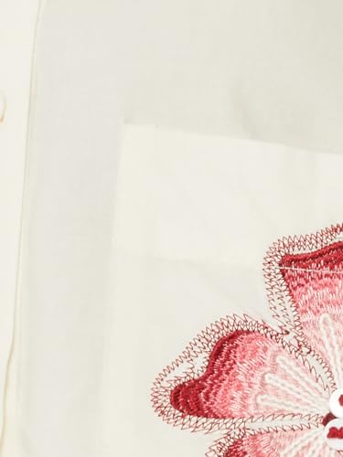 Max Women Embroidered Shirt (White_S)