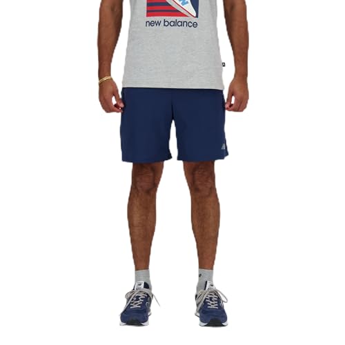 New Balance Men's Sport Essential Short 7",Blue,2XL
