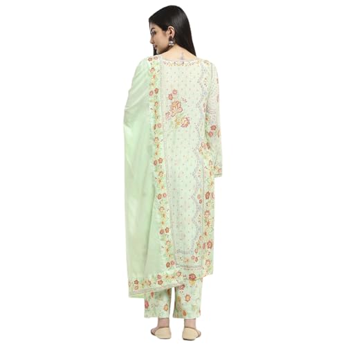 BIBA Women Pista Green Modal Blend Straight Kurta Set_38