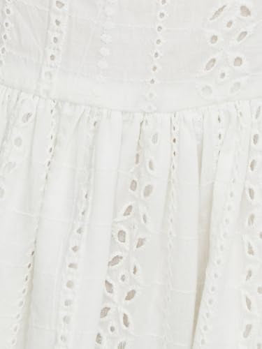 Max Women's Cotton Classic Midi Dress (CF43003AOFF White_Off