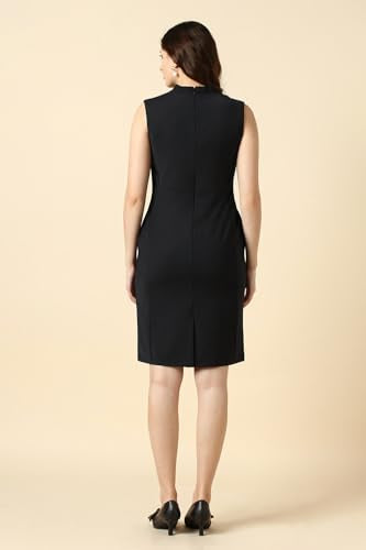 Women Black Solid Formal Dress