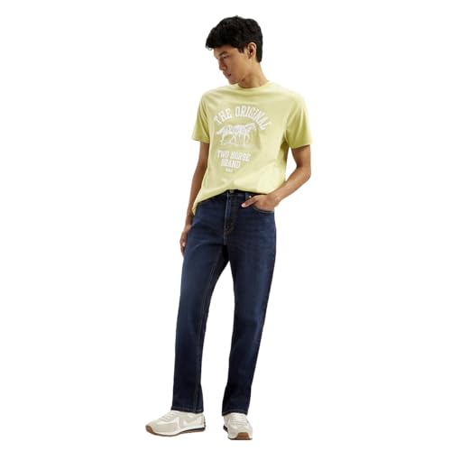Levi's Men's 541 Navy Blue Tapered Fit Mid Rise Jeans