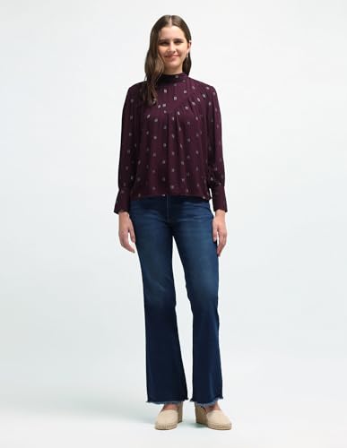U.S. POLO ASSN. Women's Regular Fit T-Shirt (UWAW24TOP223_Wine