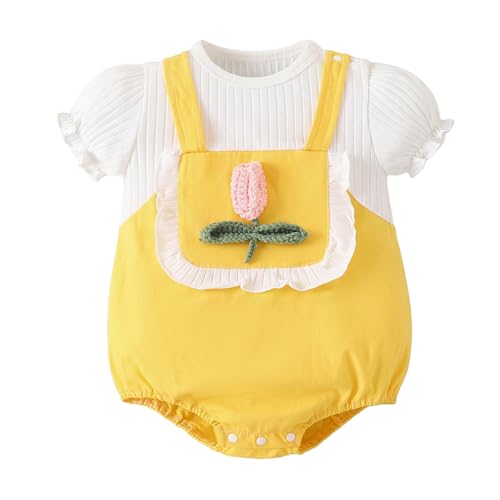 Hopscotch Floral Applique Onesie (12-18 Months)