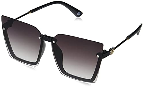 Carlton London-Women Regular Lens Rectangular Sunglasses A30114 Grey Black