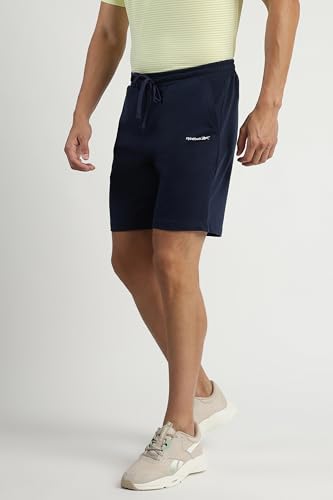 Reebok RE Classic Lifestyle Shorts | Men's Blue Shorts | Cotton Blend Athleisure Shorts