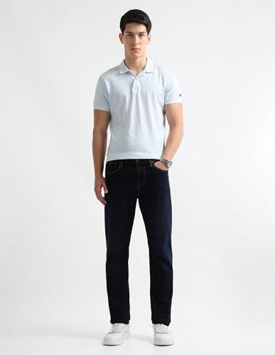 Arrow New York Men's Regular Jeans (ANAKJN2671_Navy