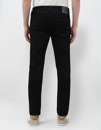 U.S. Polo Assn. Denim Co. Men's Brandon Slim Tapered Fit Black Jeans (UDJEN2034_Black_30)