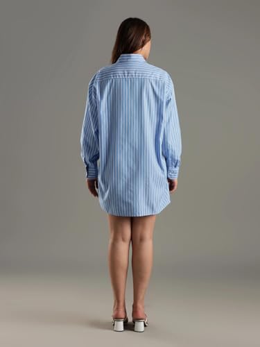 Tommy Hilfiger Cotton Spread Collar Shirt Dress