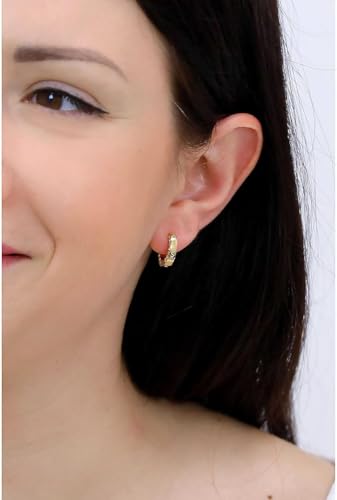 GUESS Circle Lights Gold-Plated Stainless Steel Earrings For Women | Hypoallergenic | Lightweight & Durable | Perfect For Gifting