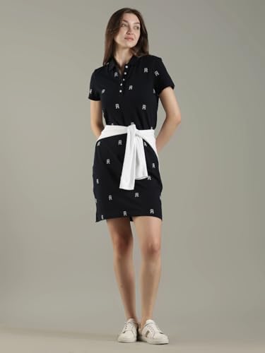 Cotton Polo Collar T-Shirt Dress