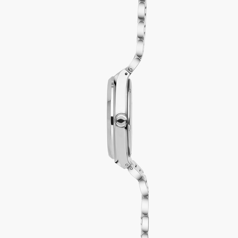 Succession White Dial on Silver/Gold case with Silver H-Link Watch Strap