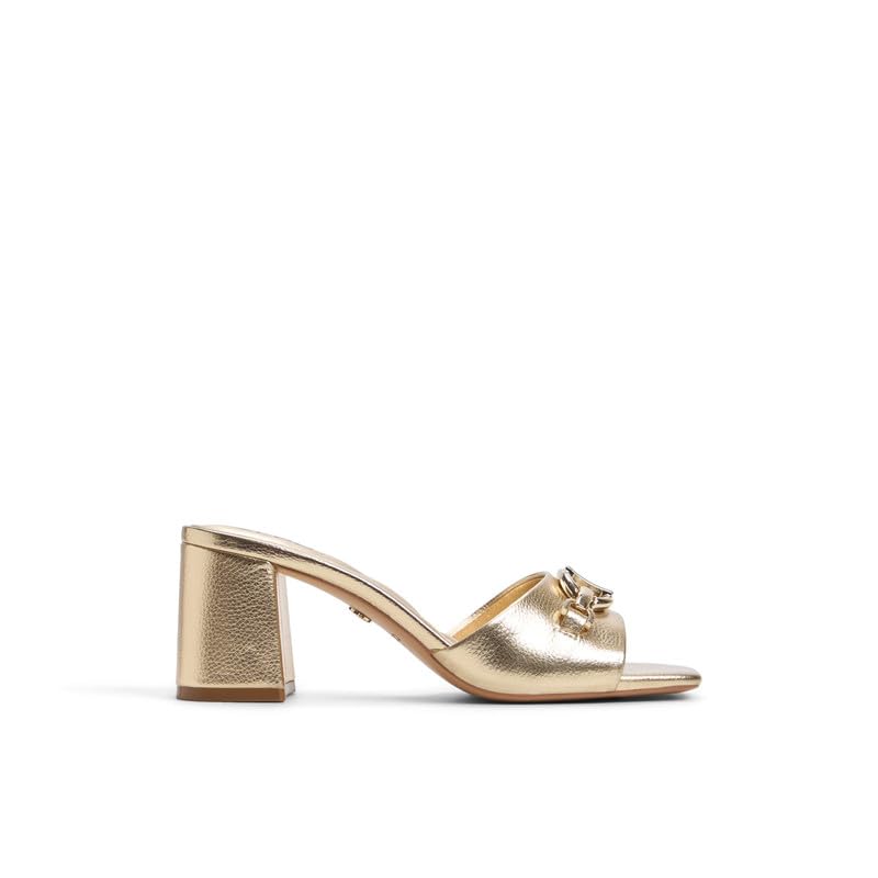 Aldo SUNGLOW-IN710 Women Gold Block Heel Sandals