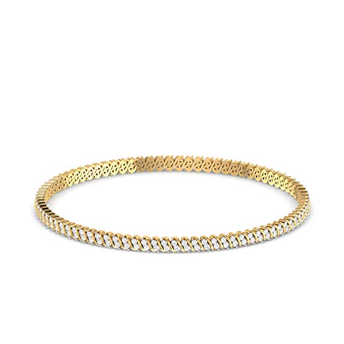 PC Jeweller 14k (585) Yellow Gold and Solitaire Bangle for Women