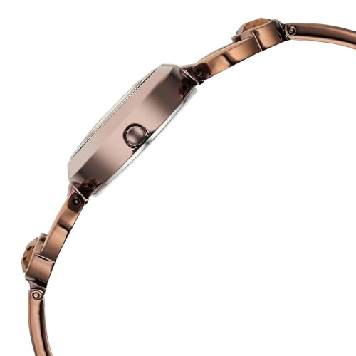Titan Raga Viva Quartz Analog Champagne Dial Brown Metal Strap Watch for Women - NT2621QM02