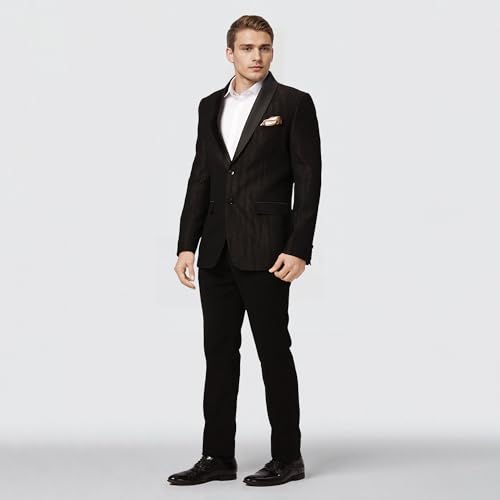 Raymond Ethnix Mens Black Two-Piece Suit