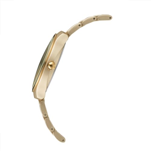 Fastrack Vyb Slayer Quartz Analog Golden Dial Metal Strap Watch for Girls-FV60008YM01W