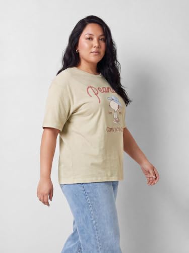 Max URB_N Women Peanut Oversized T-Shirt (Beige_3XL)
