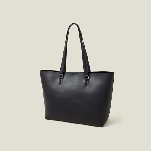 Accessorize London Women's Black Classic Large Tote Bag