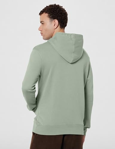 GAP Men's Full Sleeve Hooded Neck Standard Fit Brushed Sweatshirt,Lt. Green,L