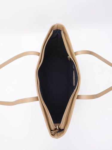 Tommy Hilfiger Logo Khaki Polyester Tote Bag