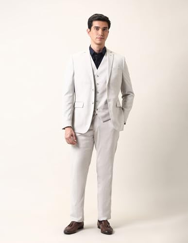 Arrow Men's Reversible Waistcoat Three Piece Ceremonial Suit Beige