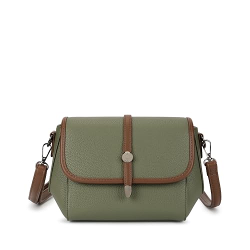 Fastrack Orbit Flap Sling | Faux-Leather Women’s Sling Bag | Spacious Compartment & Detachable Strap for Daily Use
