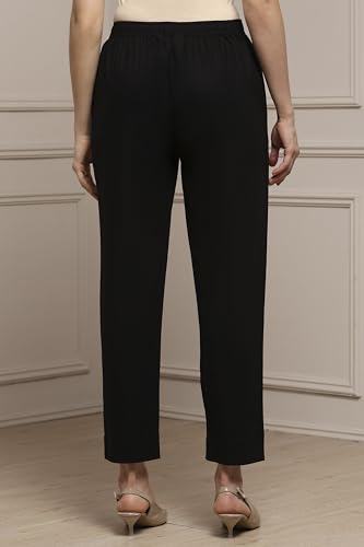 Biba Women Black Slim Pants_XXL