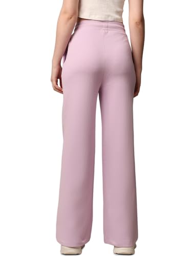 ONLY Women Regular Fit High-Rise Pink Pants